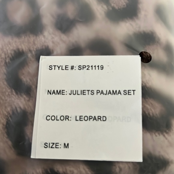 🆕Generation Love Juliet’s Leopard Animal Print Pajama Set Cotton Summer PJ’s - Picture 8 of 10
